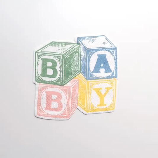 Baby Blocks Beverage Napkin