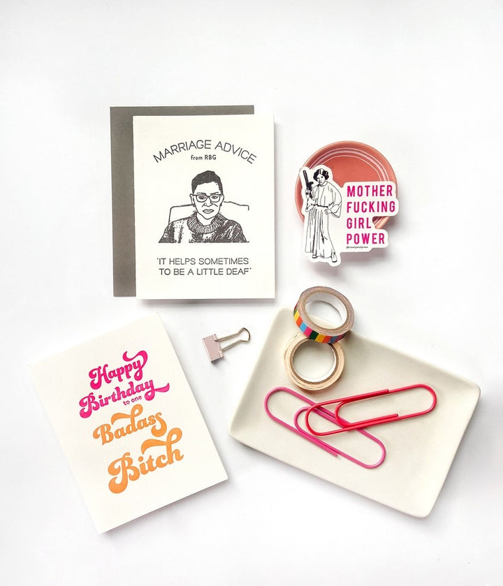 Badass Birthday - Letterpress Birthday Greeting Card