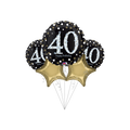 Sparkling Celebration 40th Birthday Basic Balloon Bundle