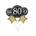 80th Sparkling Birthday Balloon Bundle