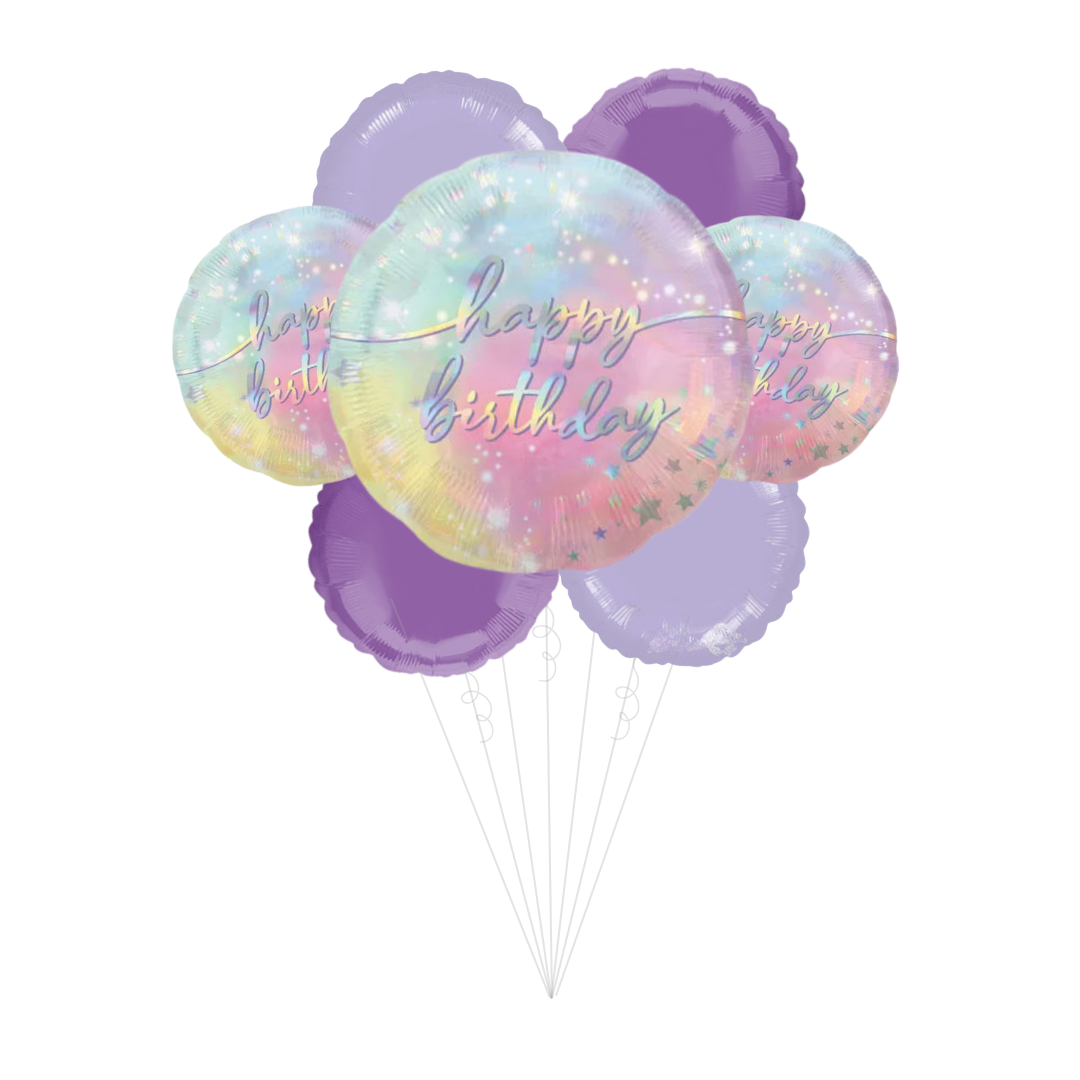 Luminous Birthday Foil Balloon Bundle
