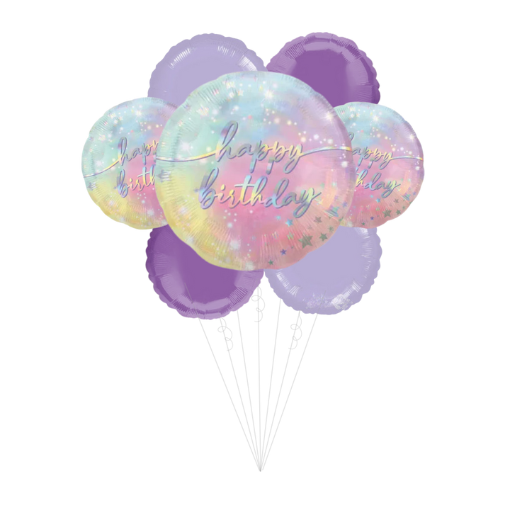 Luminous Birthday Foil Balloon Bundle