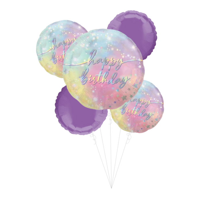Luminous Birthday Foil Balloon Bundle