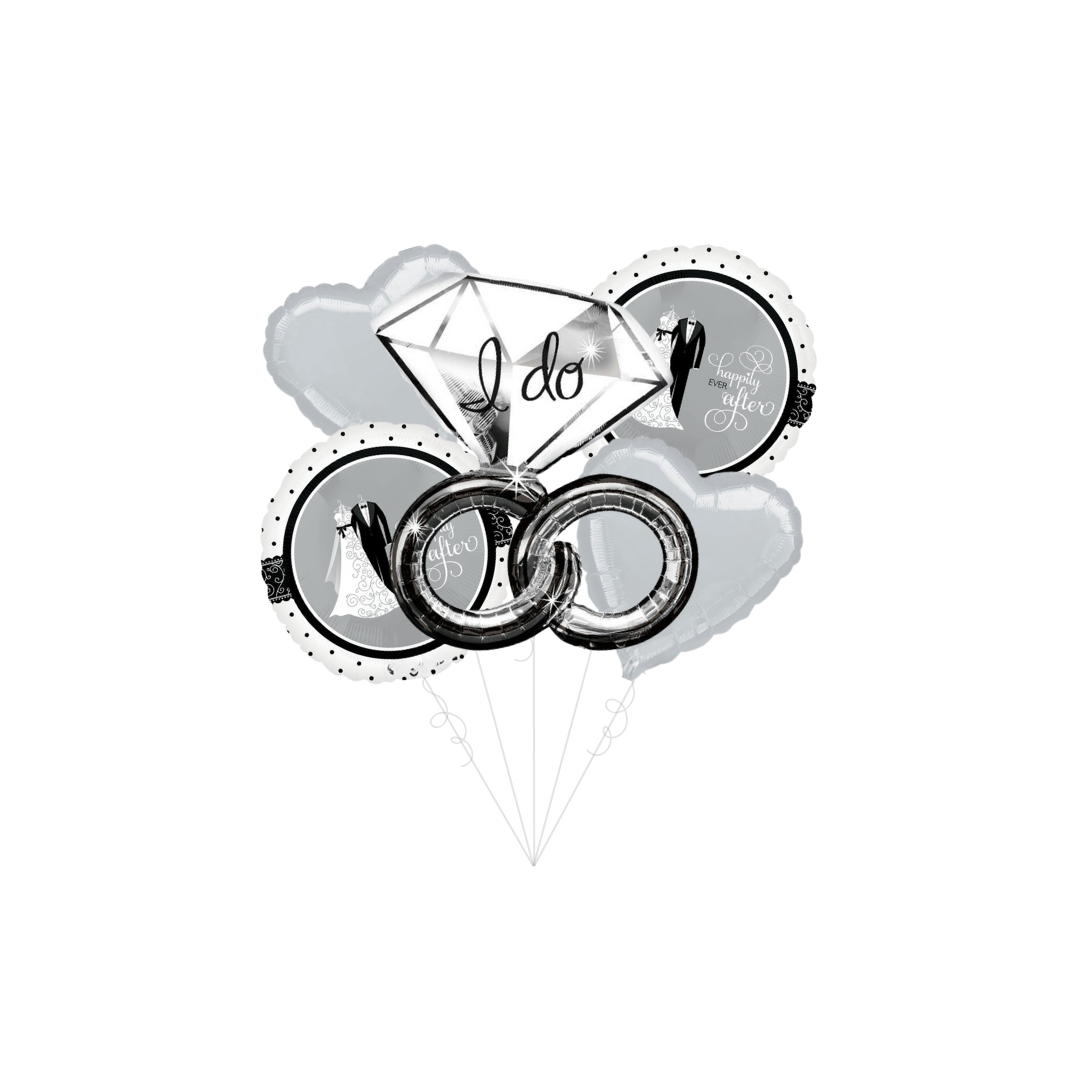 Silver Engagement Basic Balloon Bundle
