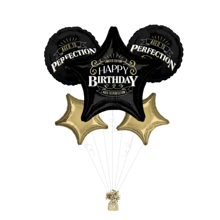 Better With Age Birthday Foil Balloon Bundle