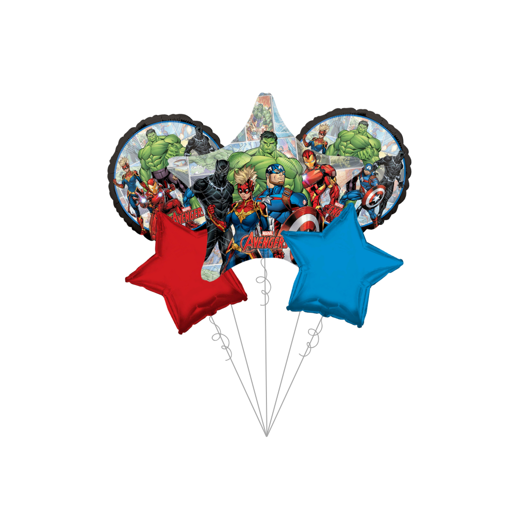 Premium The Avengers Unite Foil Balloon Bundle with Balloon Weight - Marvel