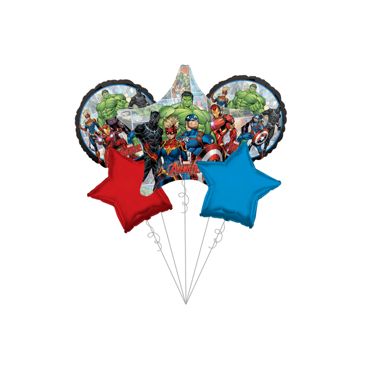 Premium The Avengers Unite Foil Balloon Bundle with Balloon Weight - Marvel