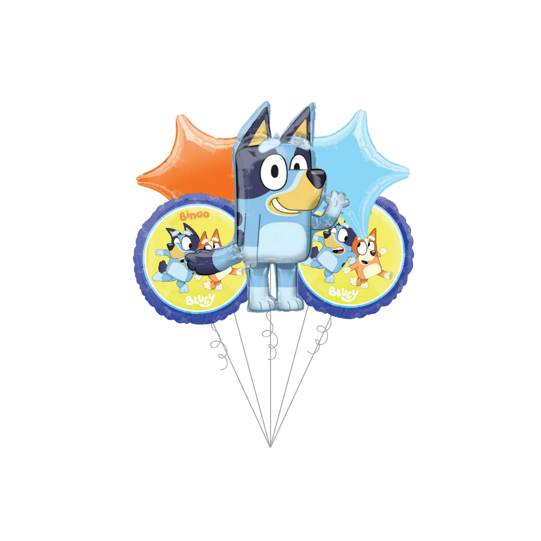 Premium Bluey Foil Balloon Bundle with Balloon Weight, 13pc