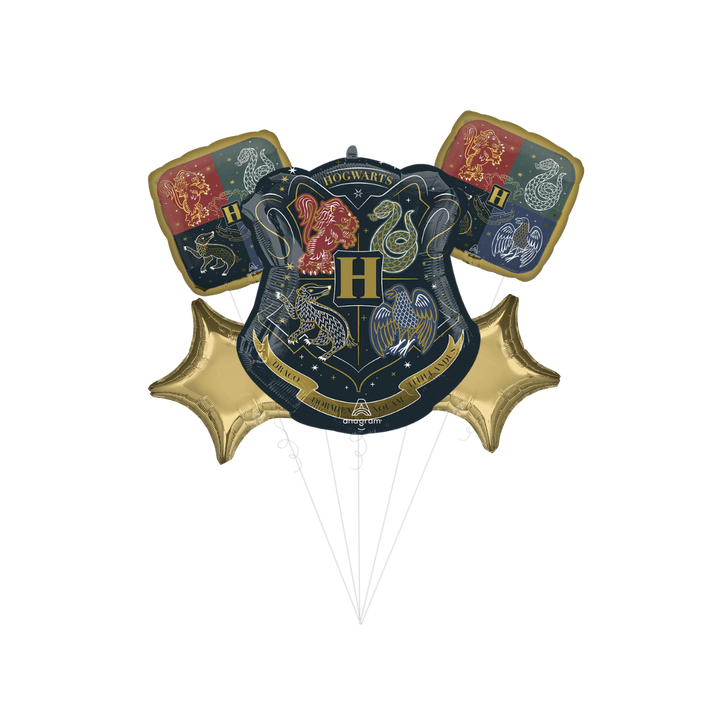 Harry Potter Hogwarts House Crest Foil Balloon Bundle