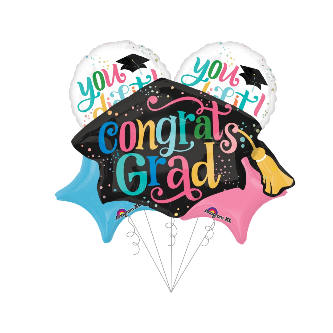 Congrats Grad! You did it Basic Balloon Bundle