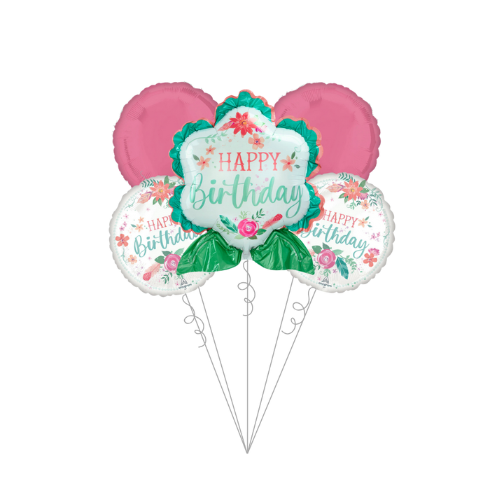 Premium Free Spirit Foil Balloon Bundle with Balloon Weight