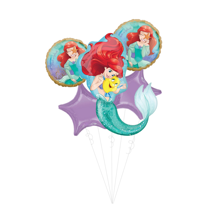 Little Mermaid Ariel Foil Balloon Bundle