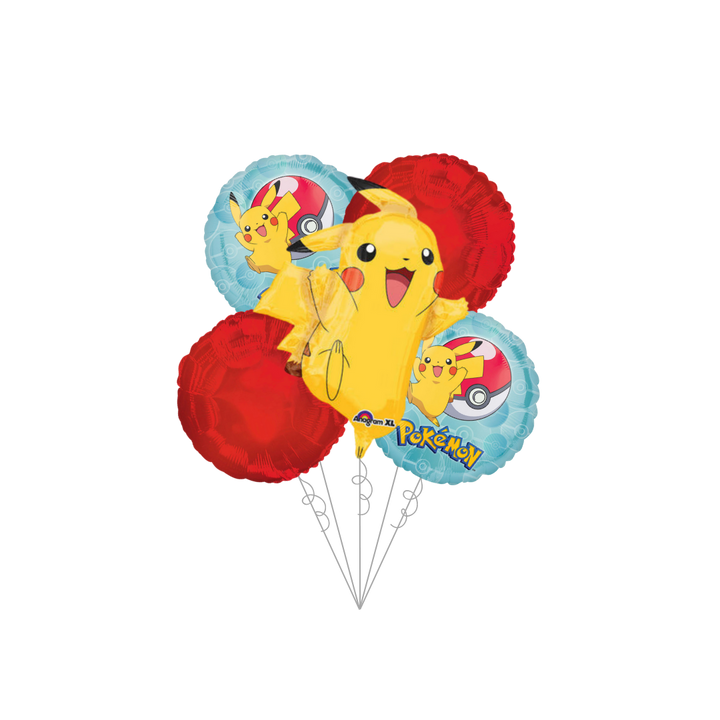 Premium Pikachu Foil Balloon Bundle with Balloon Weight - Pokémon