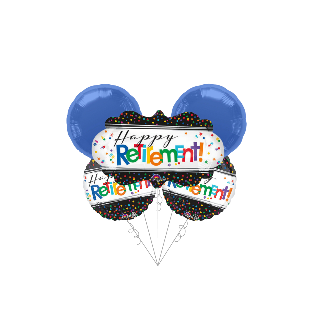 Premium Officially Retired Foil Balloon Bundle with Balloon Weight
