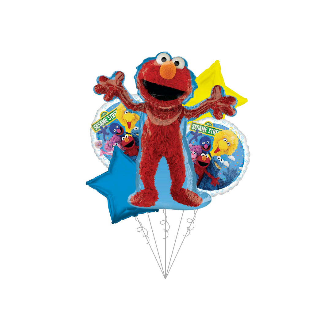 Premium Sesame Street Foil Balloon Bundle with Balloon Weight