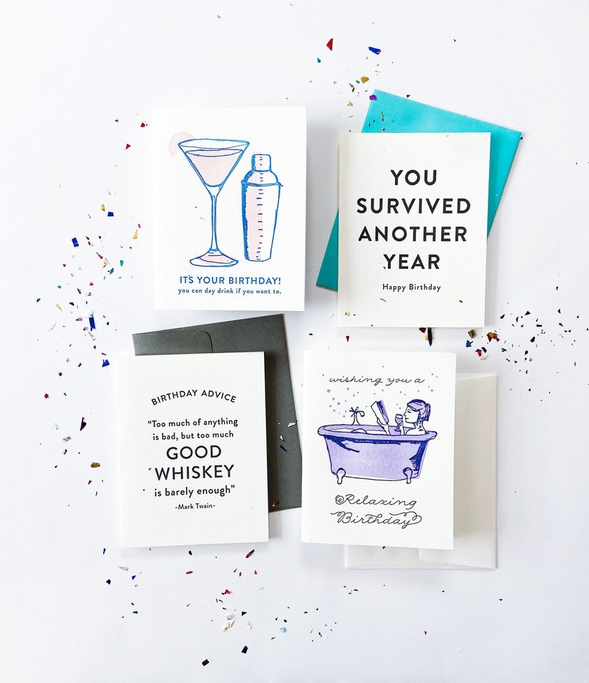 Good Whiskey Birthday Card