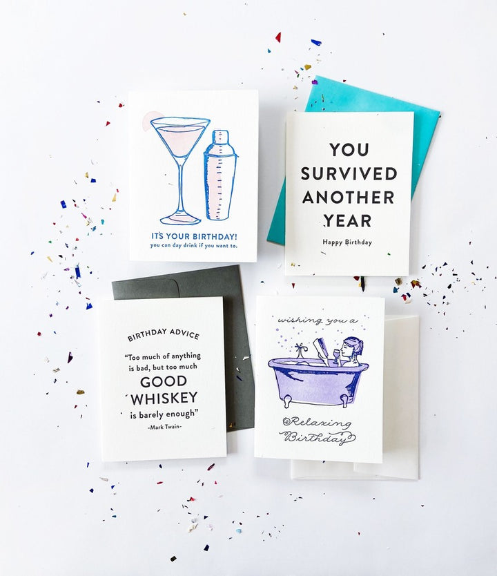 Good Whiskey Birthday Card