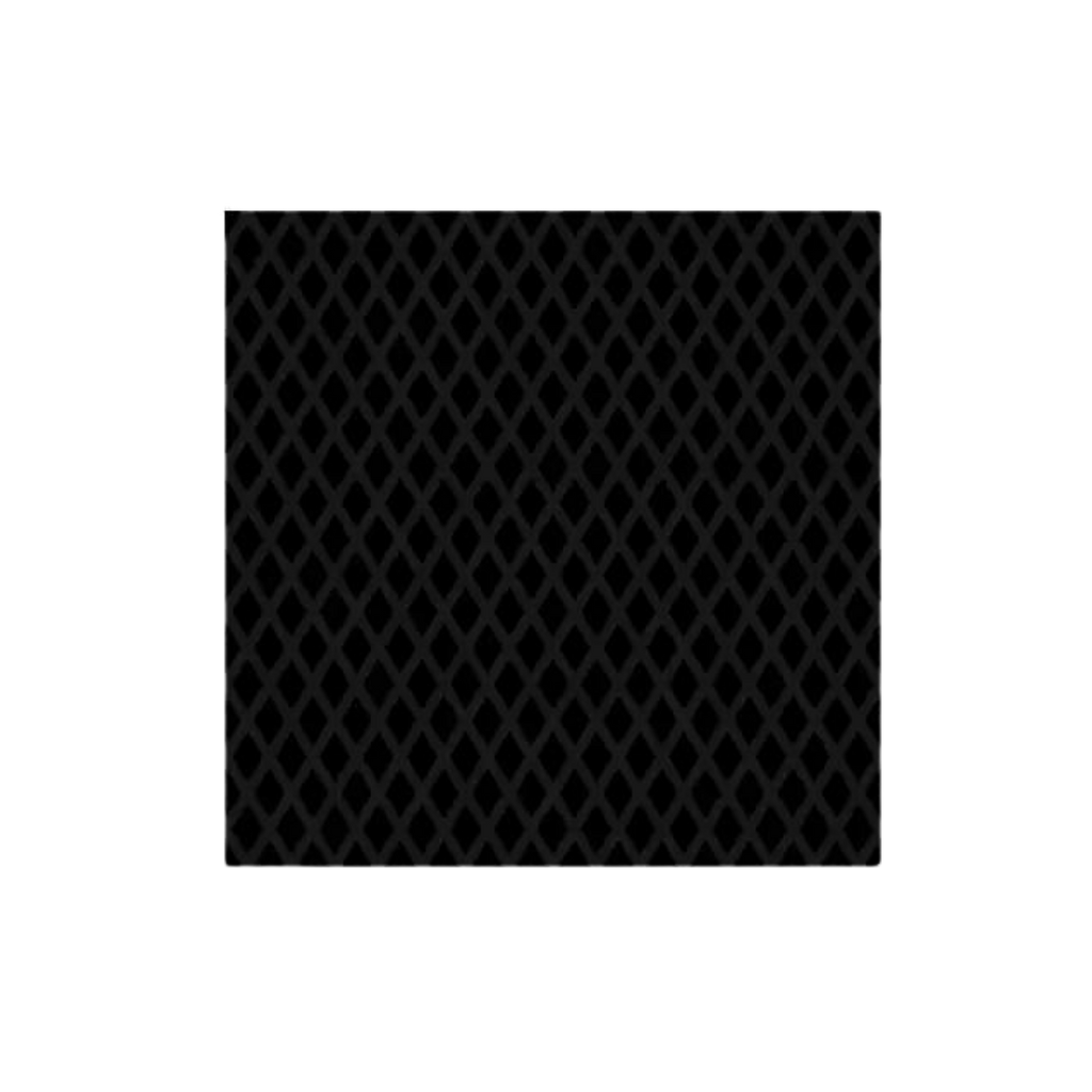 Black embossed cocktail napkin with diamond pattern for events from Parte Haus party supply store in Bethesda Maryland.