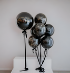 Black & Gold Elegance Personalized Balloons