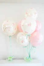 Blossom Pastel Garden Personalized Balloons