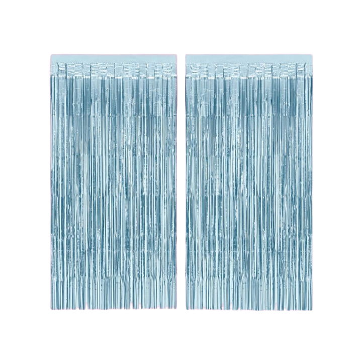 Blue Party Curtain Backdrop