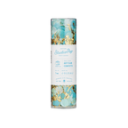 Blue and yellow confetti mini pack in clear tube poolside decor from Parte Haus party supply store in Bethesda, MD.