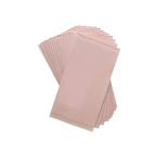 Blush pink guest paper napkins with silver stripe elegant for any event from Parte Haus party supply store in Bethesda MD