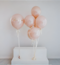 Rose Gold Blush Personalized Balloons