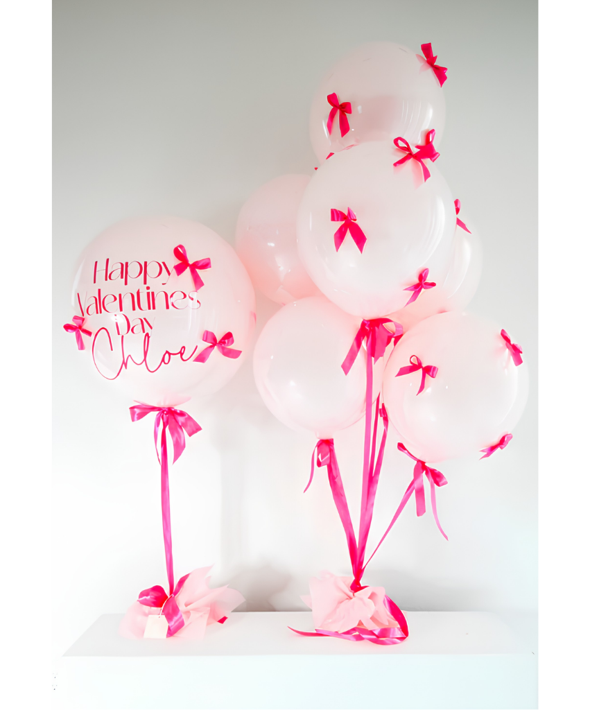 Bows & Ribbons Charm Personalized Balloons