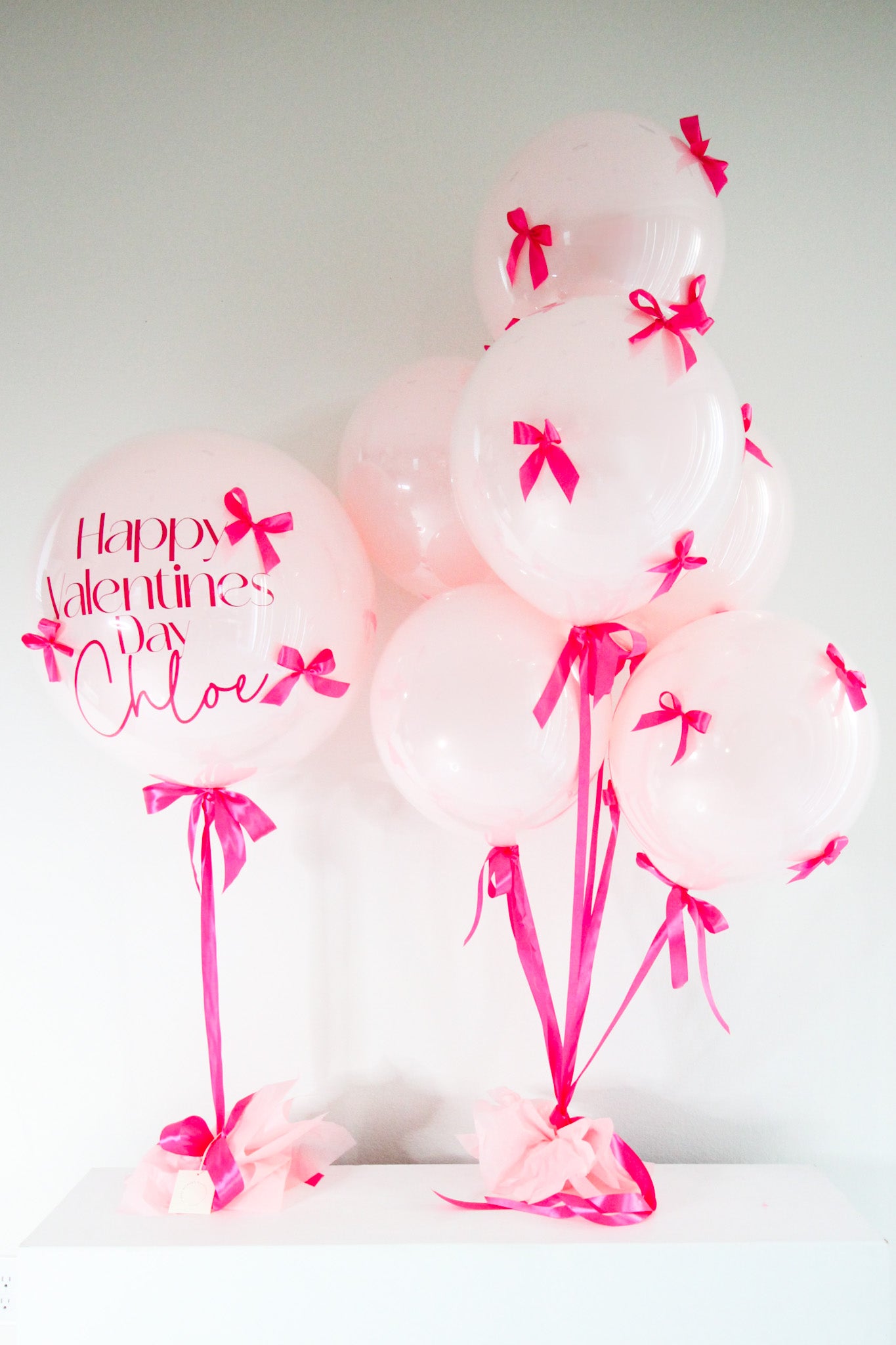 Bows & Ribbons Charm Personalized Balloons