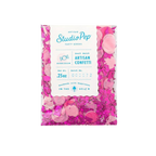 Bubblegum pink artisan confetti with round paper shapes birthday from Parte Haus party supply store in Bethesda MD