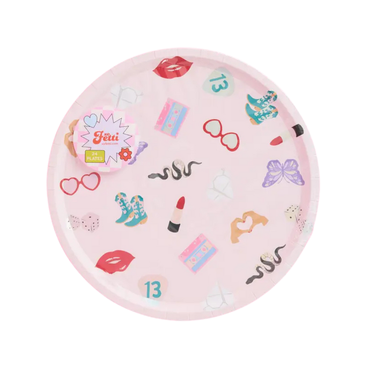 Pink Taylor Swift Era Large Paper Dinner Plates