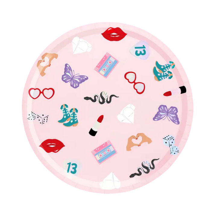 Pink Taylor Swift Era Large Paper Dinner Plates