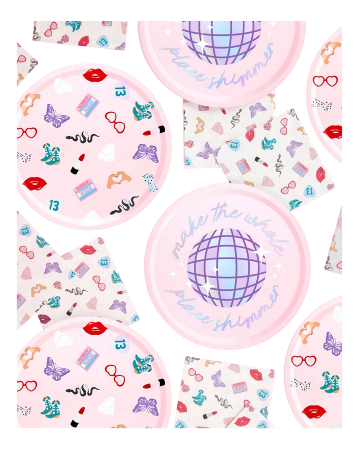 Pink Taylor Swift Era Large Paper Dinner Plates