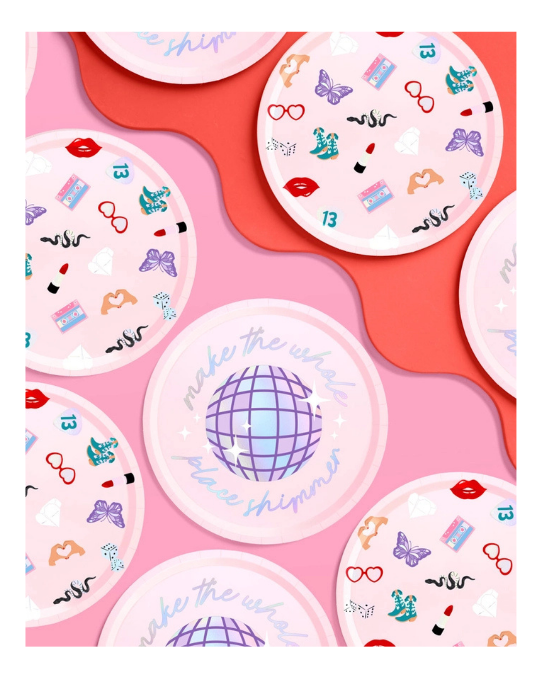 Pink Taylor Swift Era Large Paper Dinner Plates