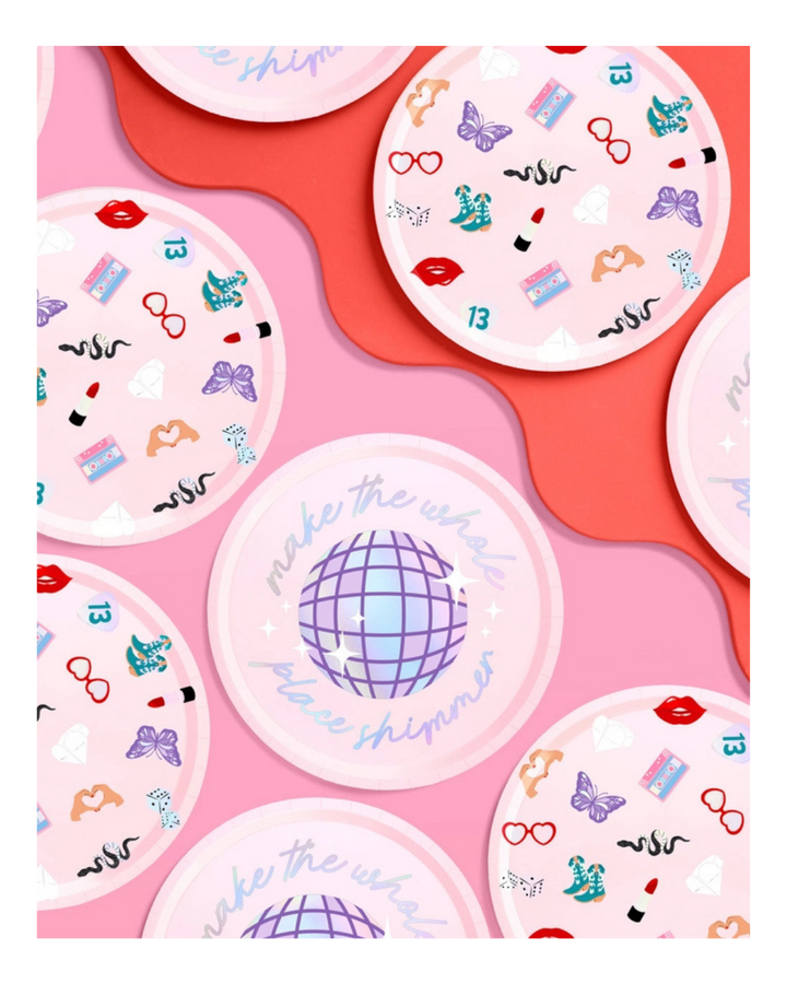 Pink Taylor Swift Era Large Paper Dinner Plates