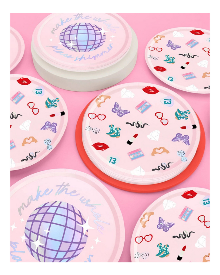 Pink Taylor Swift Era Large Paper Dinner Plates