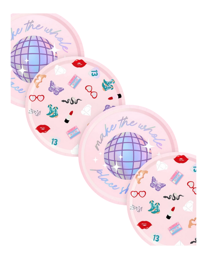 Pink Taylor Swift Era Large Paper Dinner Plates