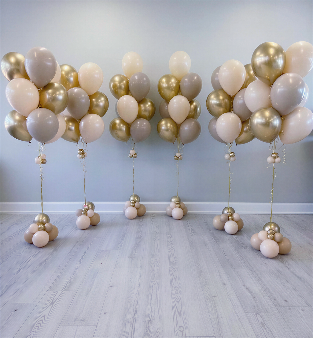 Champagne Nude Balloon Bundles (Set of 6)