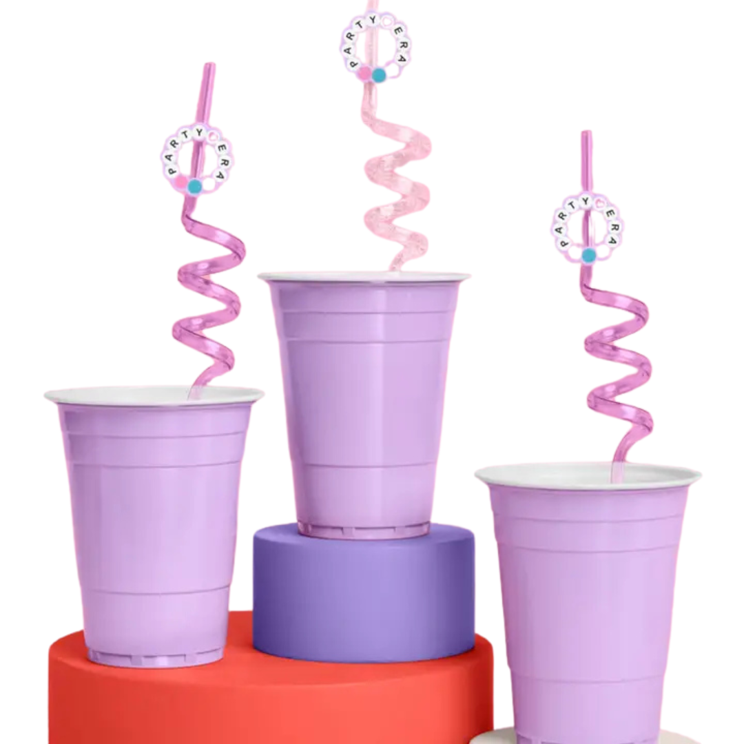 Pastel Party Era "Swiftie Kids" Reusable Straws