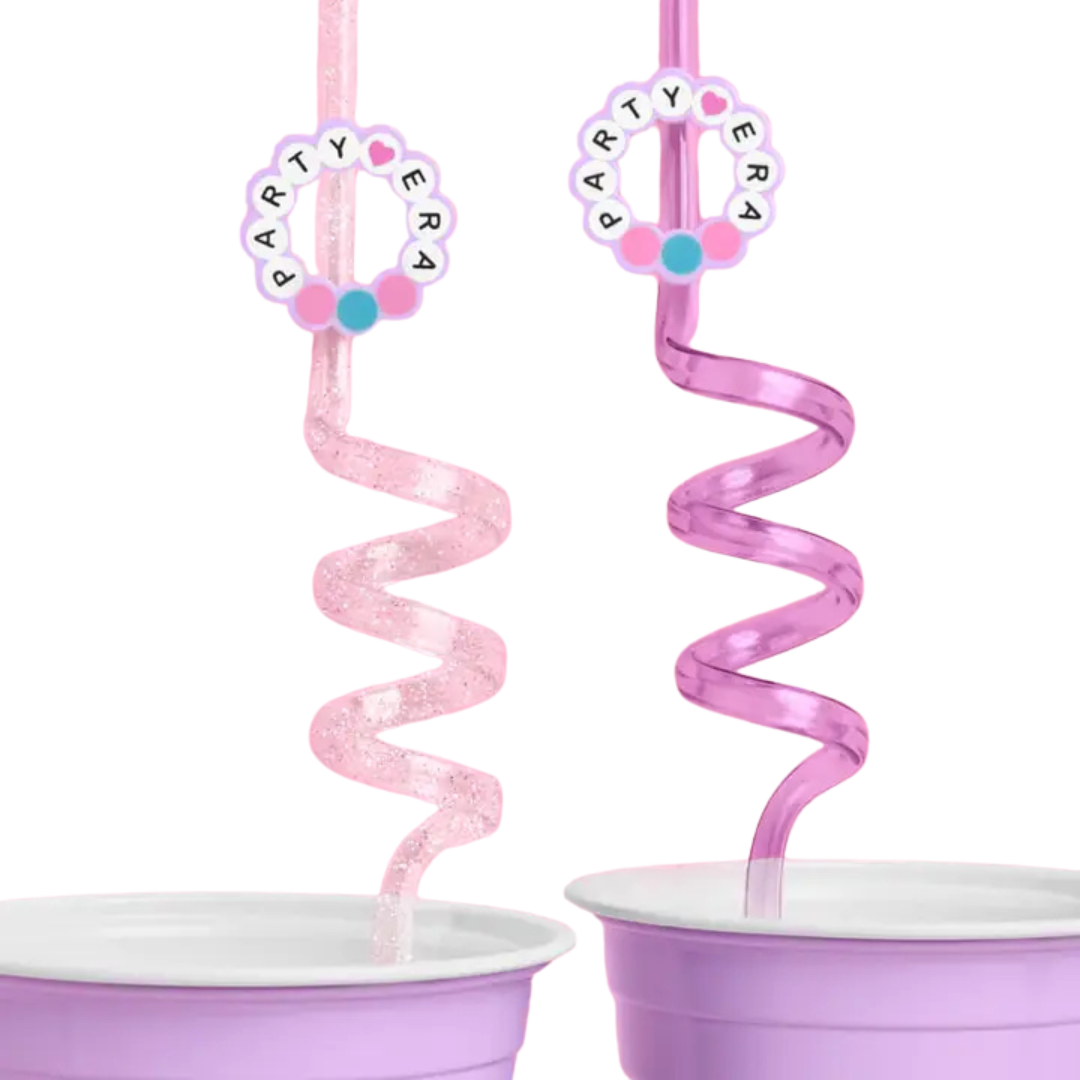 Pastel Party Era "Swiftie Kids" Reusable Straws