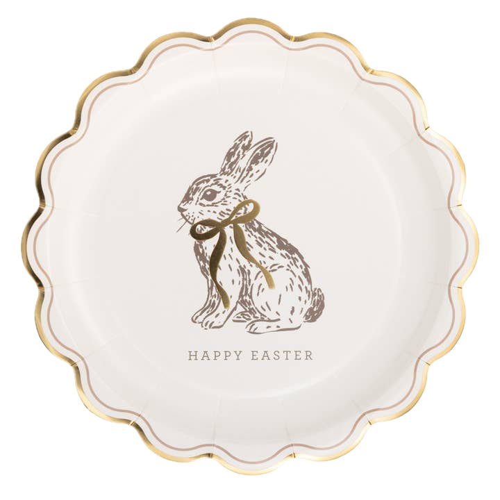 Bunny Happy Easter Dinner Plates