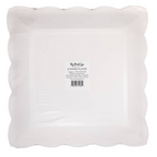 Light Brown Gingham Dinner Plates
