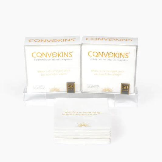 CONVOKINS® Everyday Conversation Starter Napkins - Cocktail