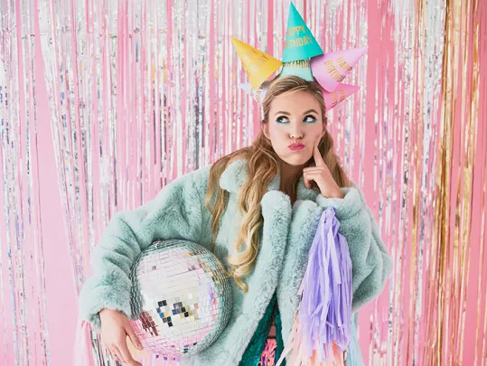 Happy Birthday Assorted Pastel Party Hats - 6 pk
