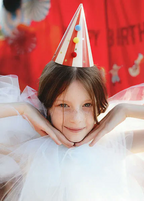 Assorted Colors Stripe and Pompom Party Hats