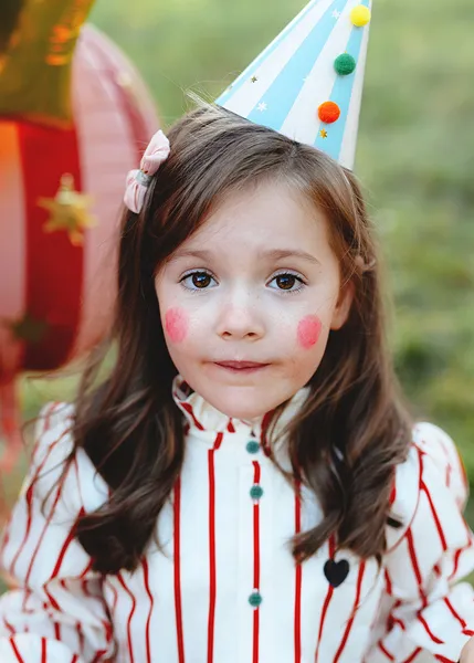 Assorted Colors Stripe and Pompom Party Hats