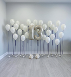 Cream Birthday Balloon Package