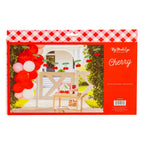 Red Felt Cherries and Pom-pom Banner