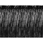 Black Foil Fringe Curtain Backdrop